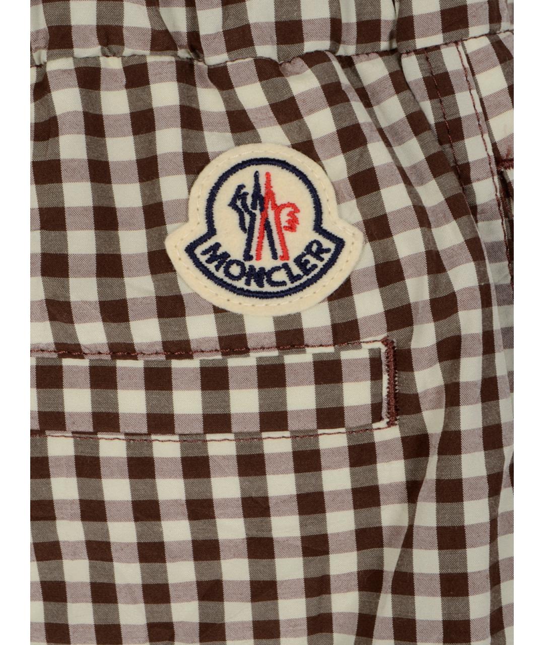 MONCLER Бежевые полиэстеровые шорты, фото 3