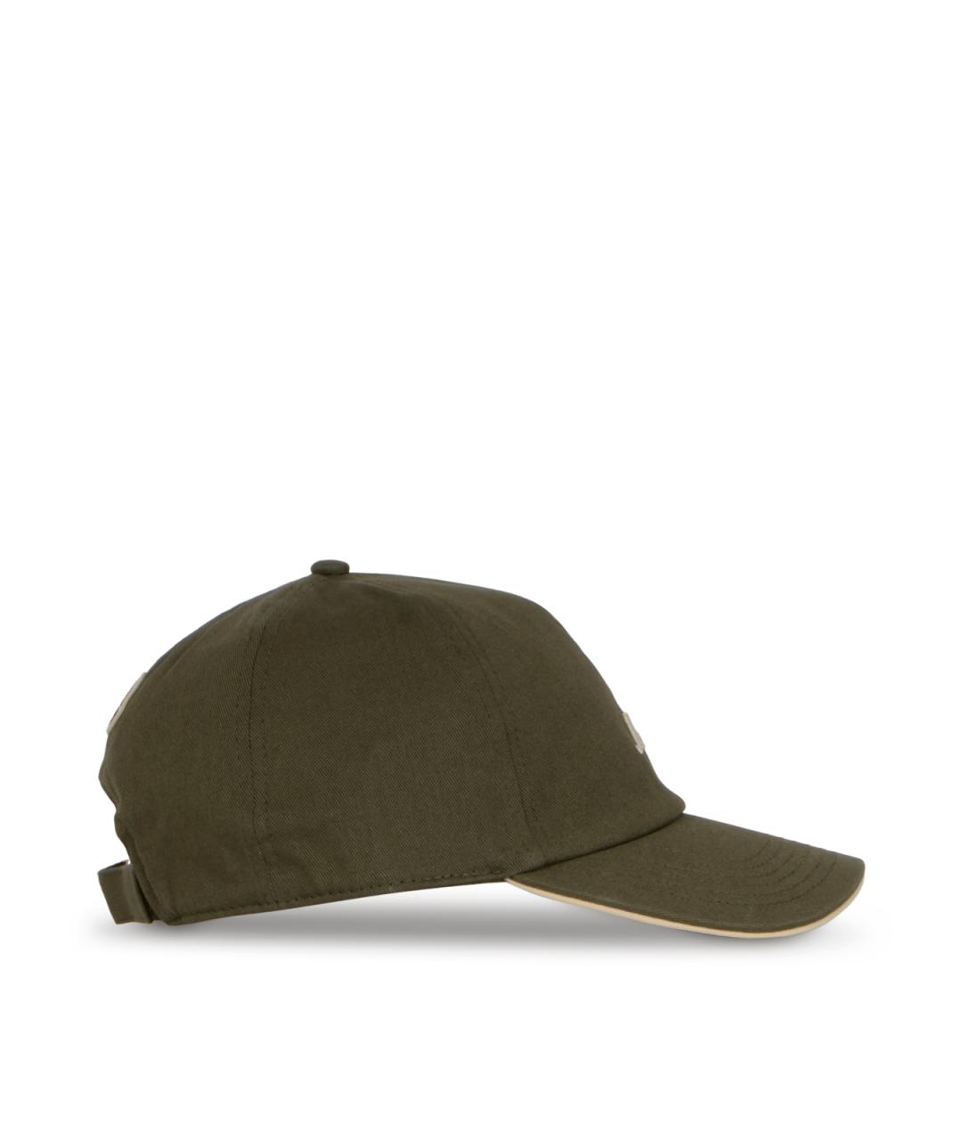 MONCLER Зеленая хлопковая кепка/бейсболка, фото 2