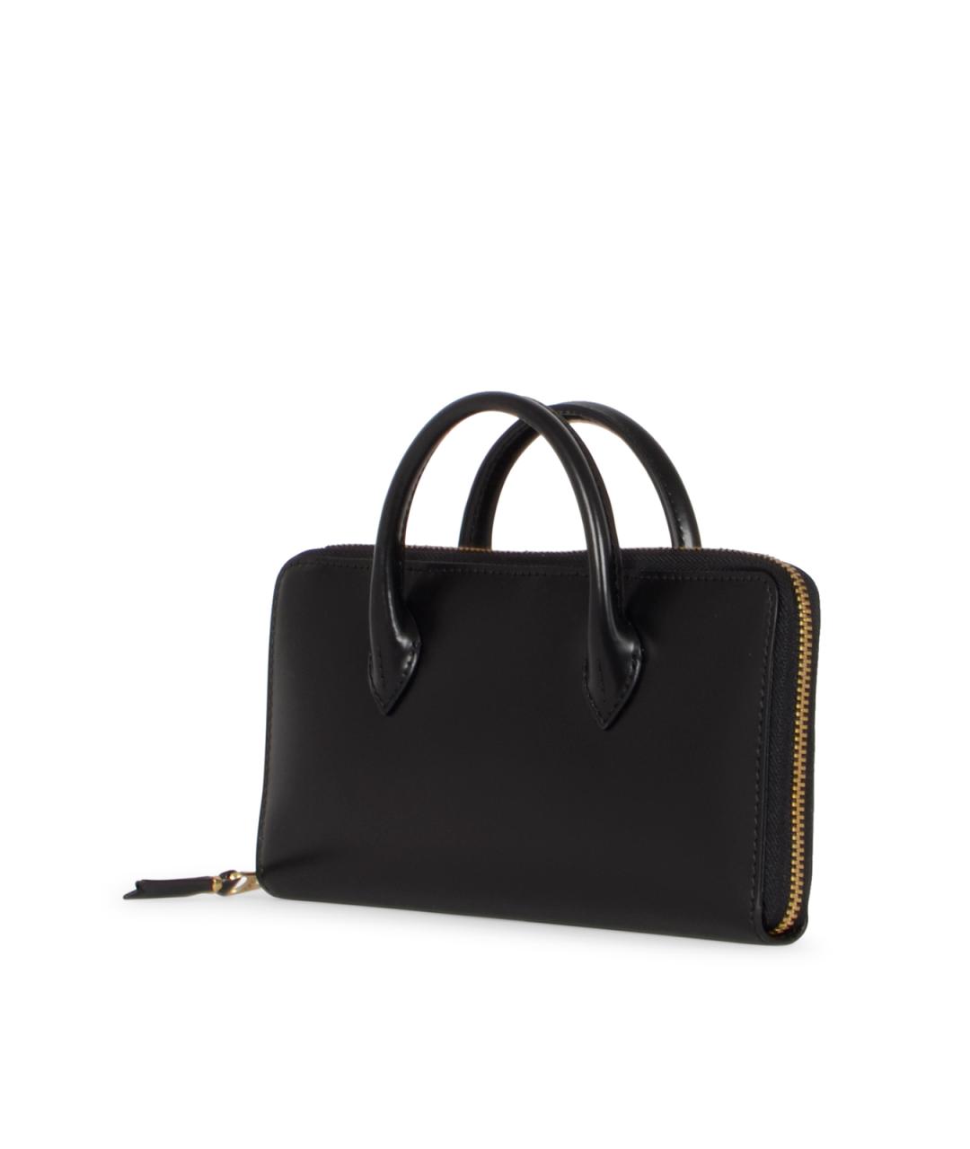 COMME DES GARÇONS WALLET Черный кожаный кошелек, фото 3