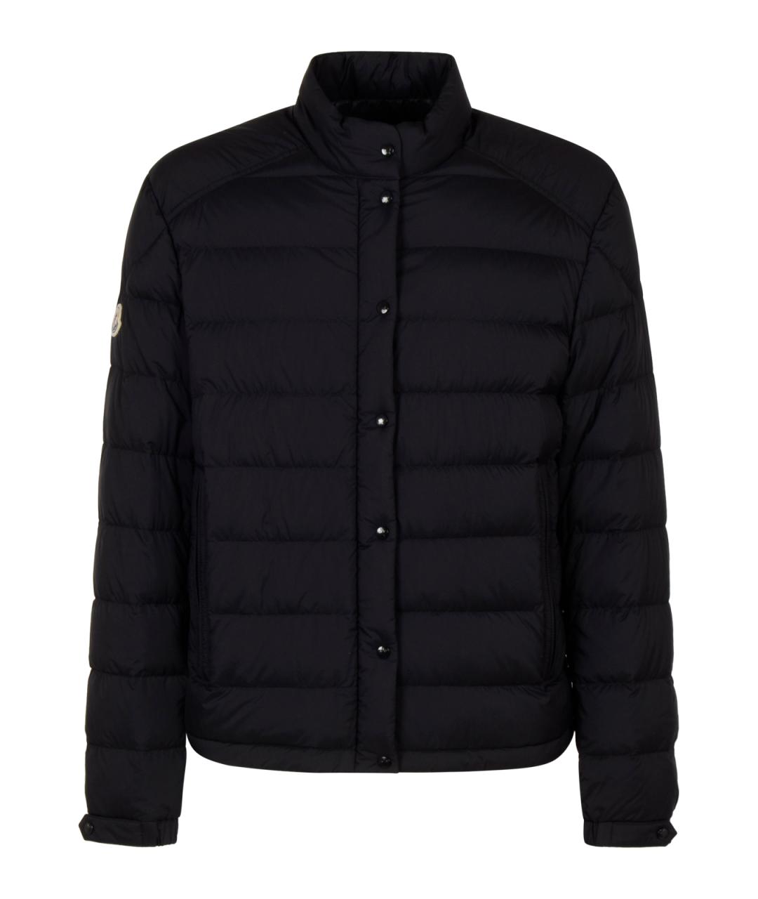 MONCLER Черный синтетический пуховик, фото 1