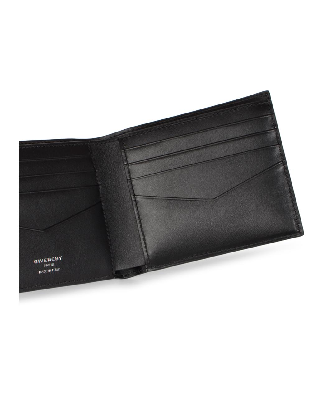GIVENCHY Черный кожаный кошелек, фото 4