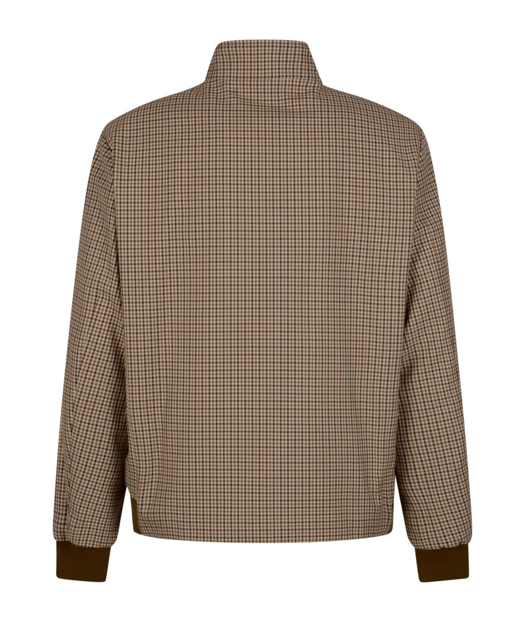 MONCLER Коричневая синтетическая куртка, фото 2