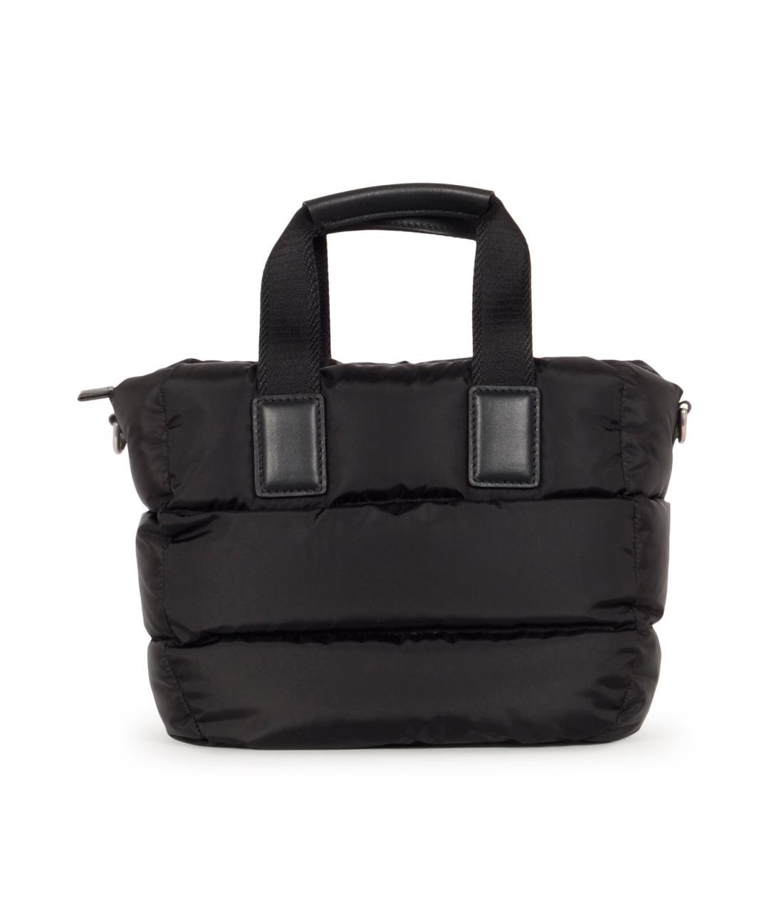 MONCLER Черная синтетическая сумка тоут, фото 3