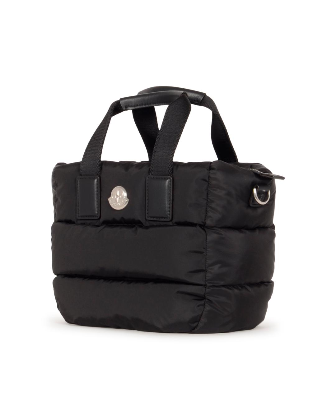 MONCLER Черная синтетическая сумка тоут, фото 2