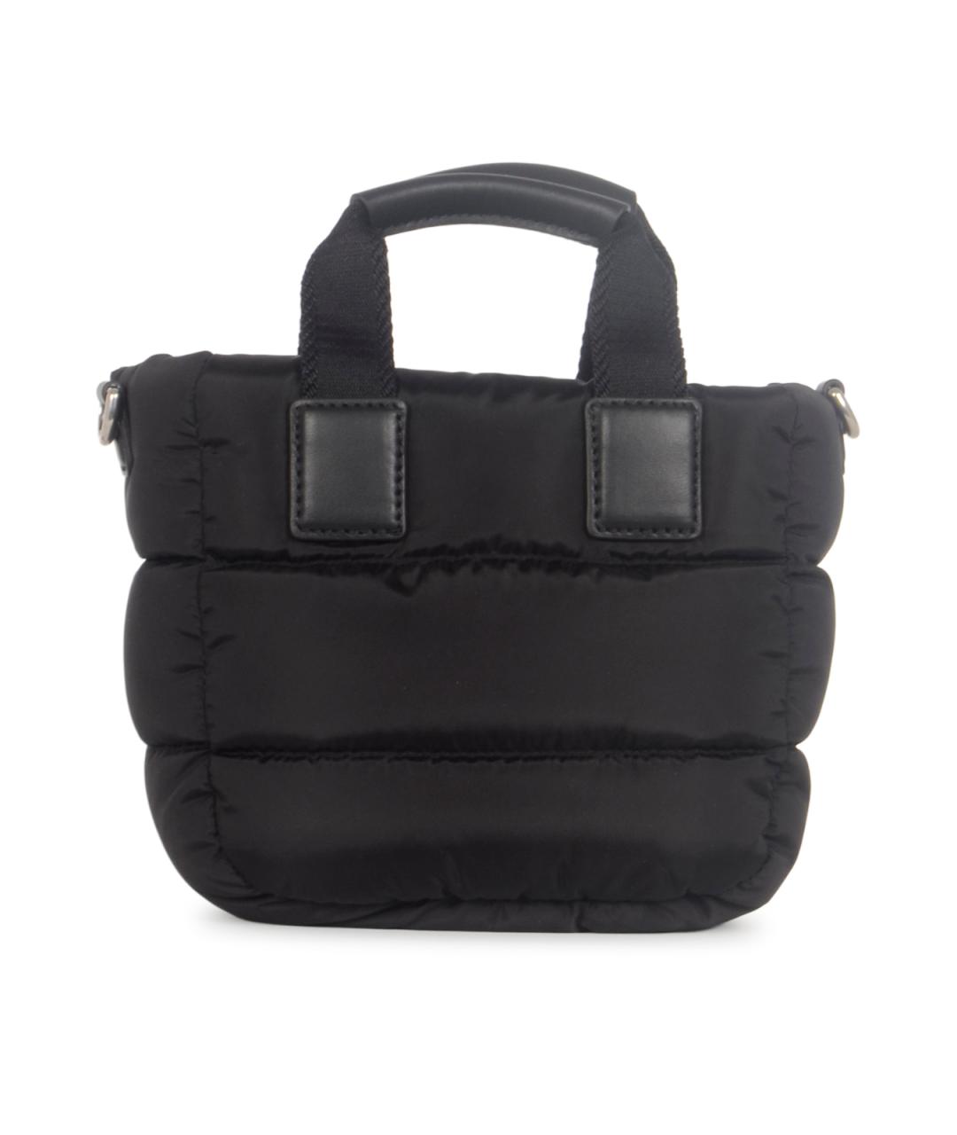 MONCLER Черная синтетическая сумка тоут, фото 3