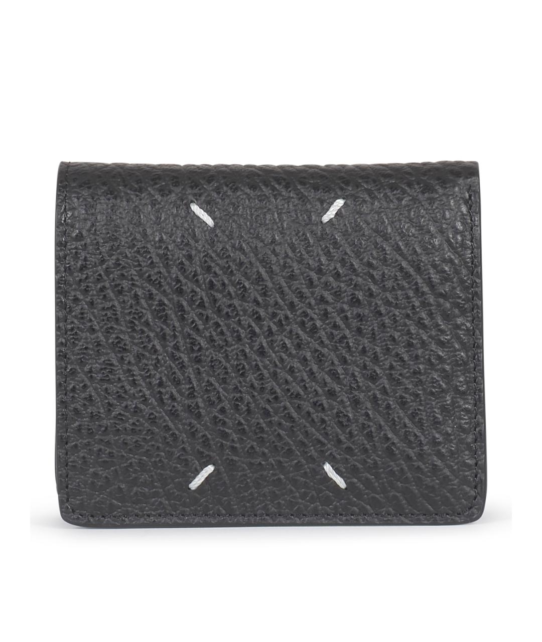 MAISON MARGIELA Черный кожаный кошелек, фото 1