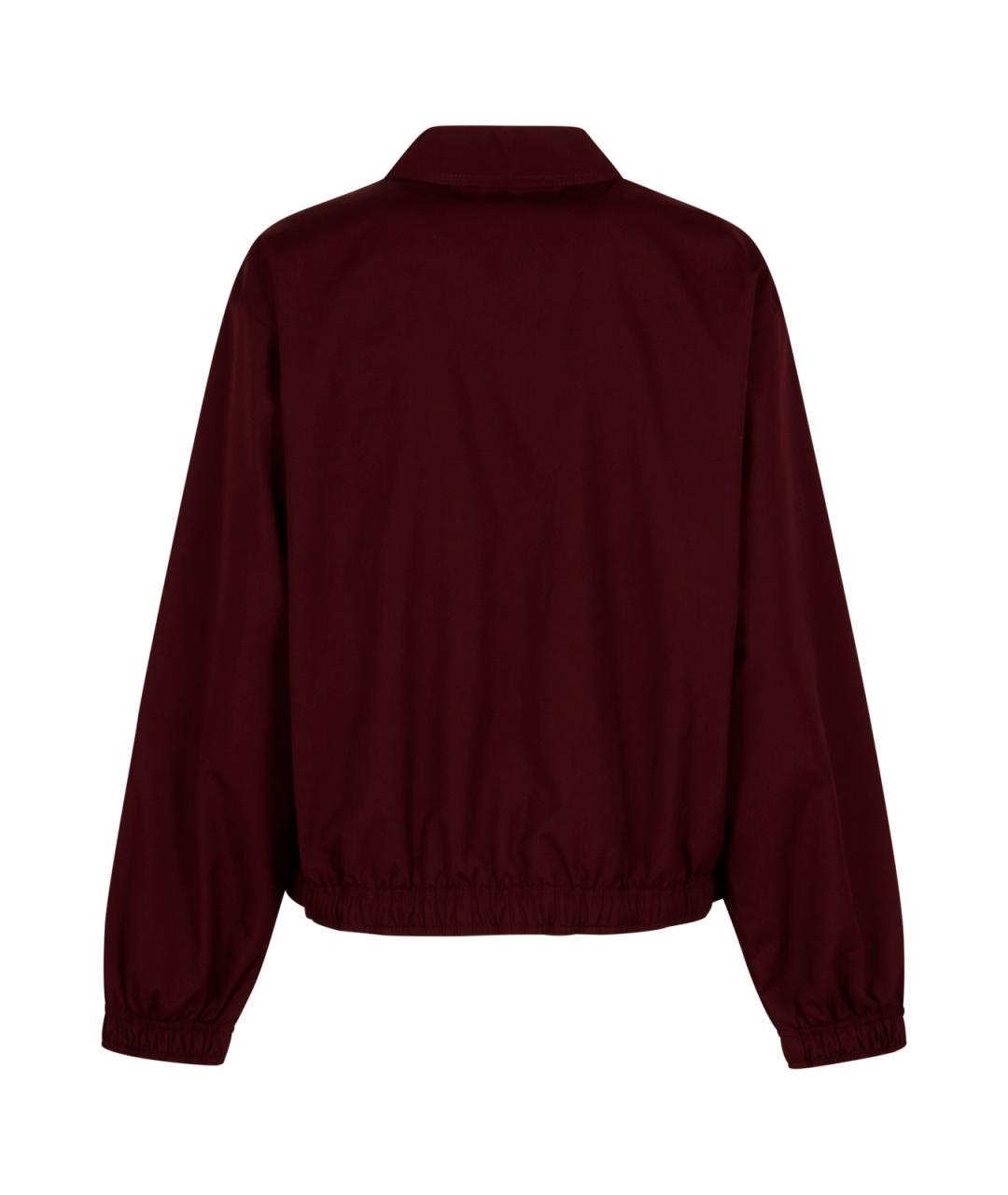 PRADA Бордовая синтетическая куртка, фото 2