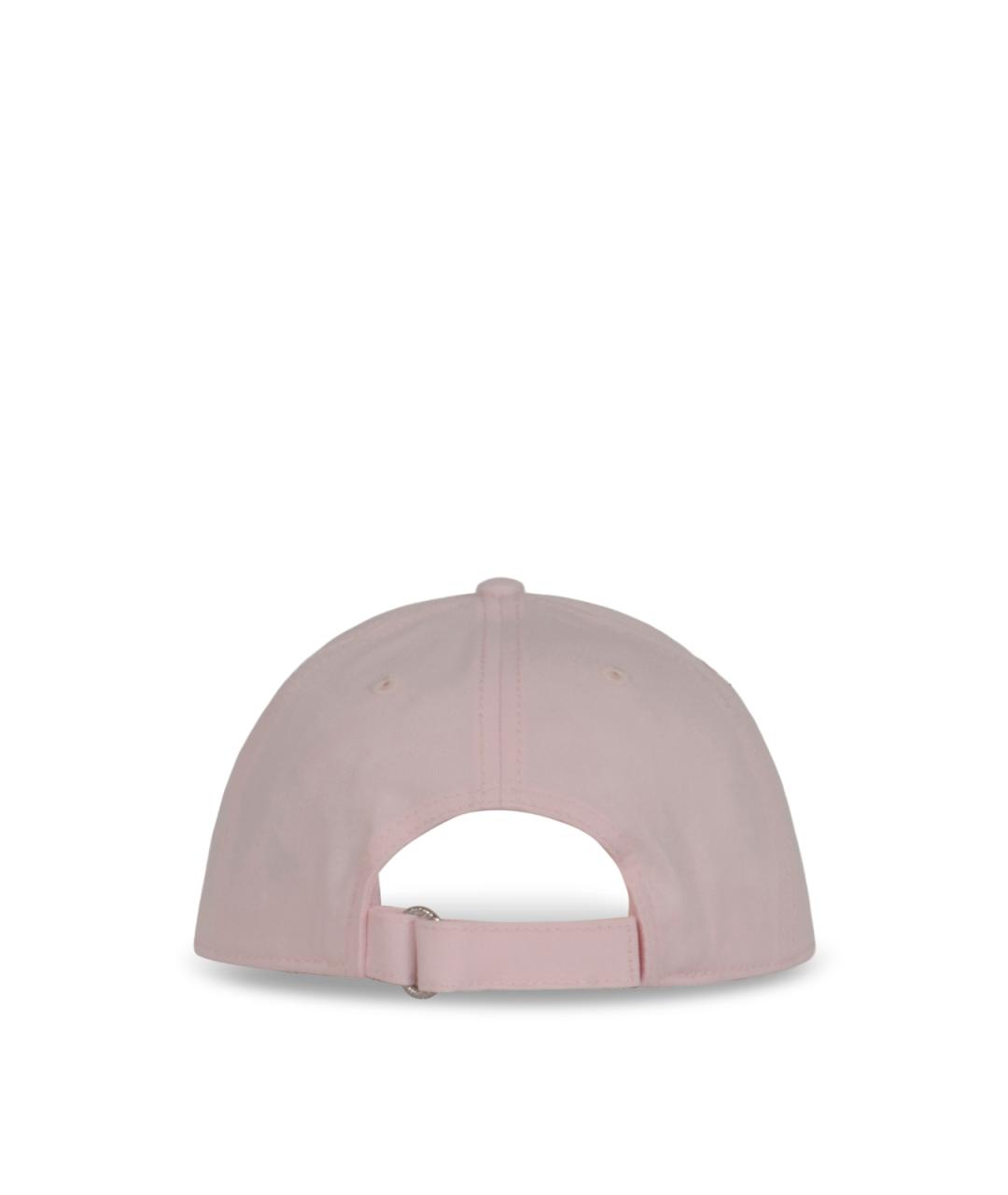 MONCLER Розовая хлопковая кепка, фото 3