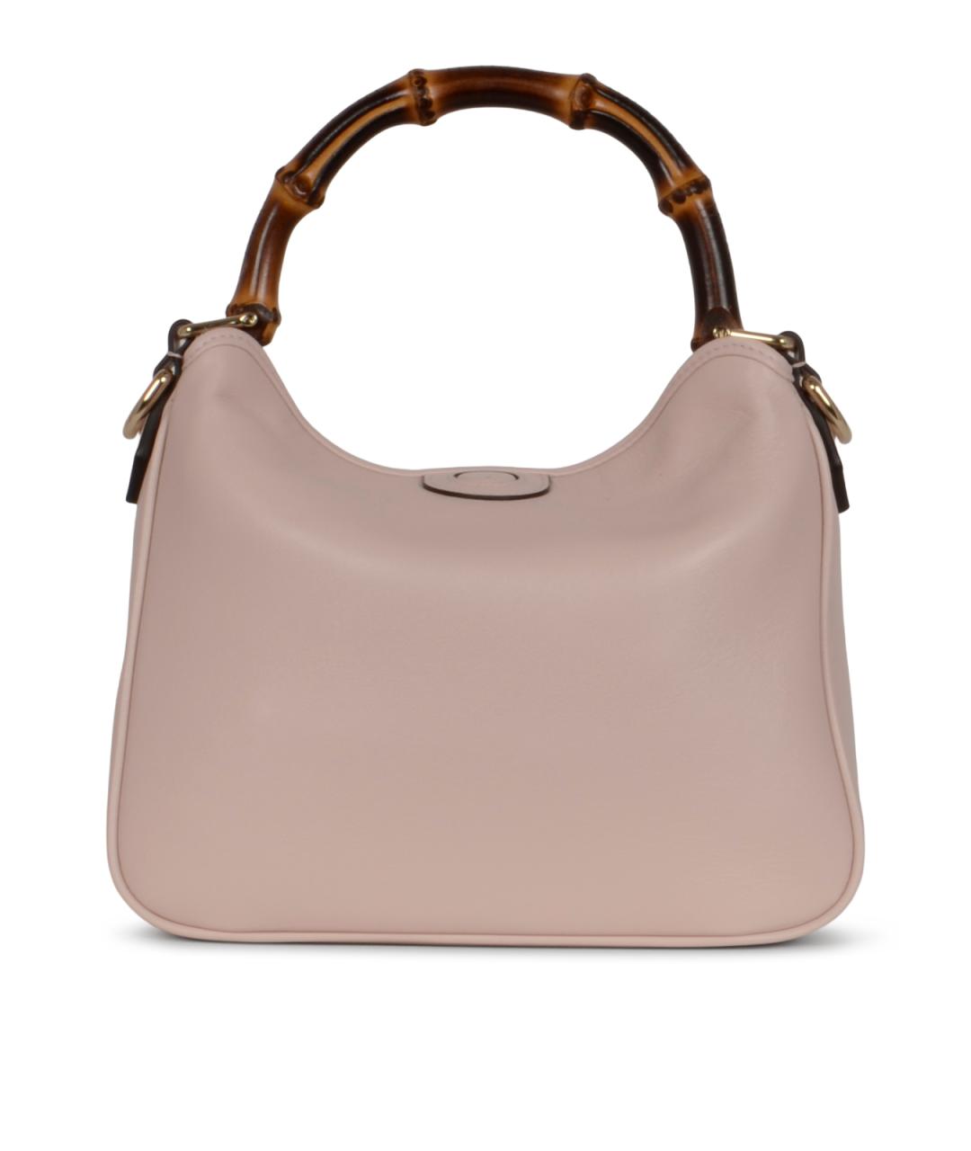 GUCCI Розовая кожаная сумка тоут, фото 3