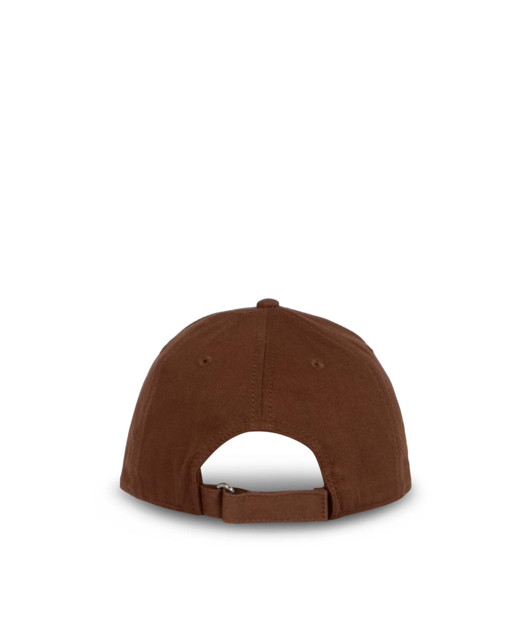 MONCLER Коричневая хлопковая кепка, фото 3