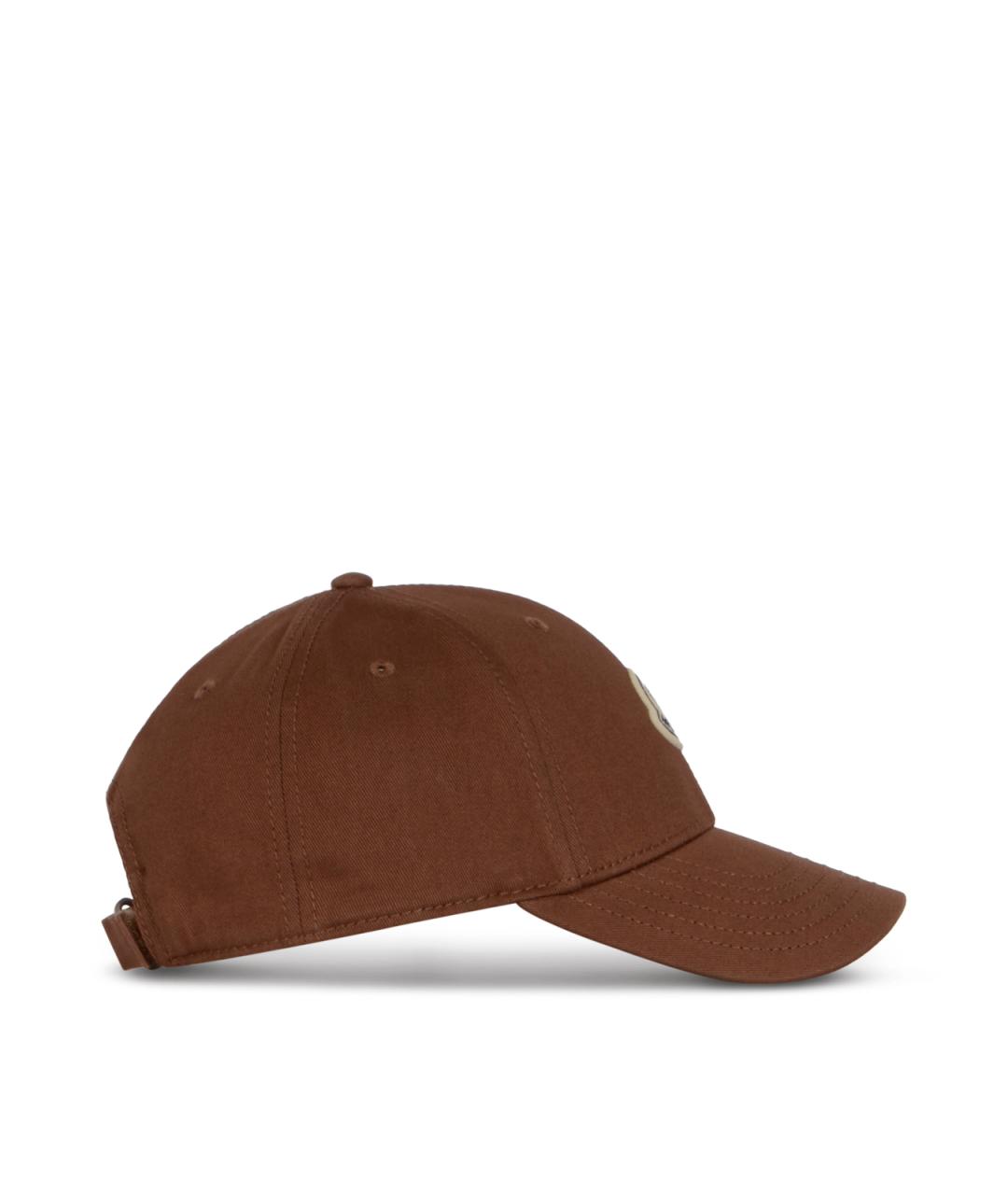 MONCLER Коричневая хлопковая кепка, фото 2