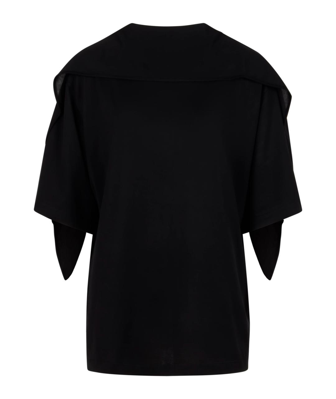 LEMAIRE Черная хлопковая футболка, фото 1