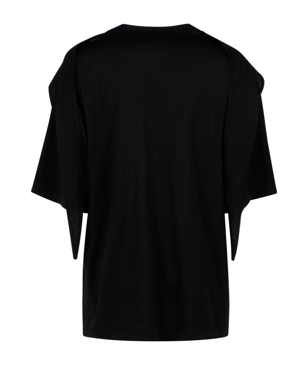 LEMAIRE Черная хлопковая футболка, фото 2