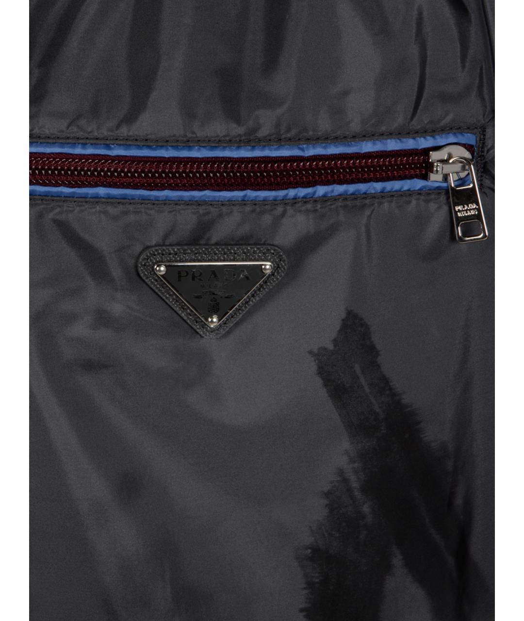 PRADA Черные полиамидовые шорты, фото 3