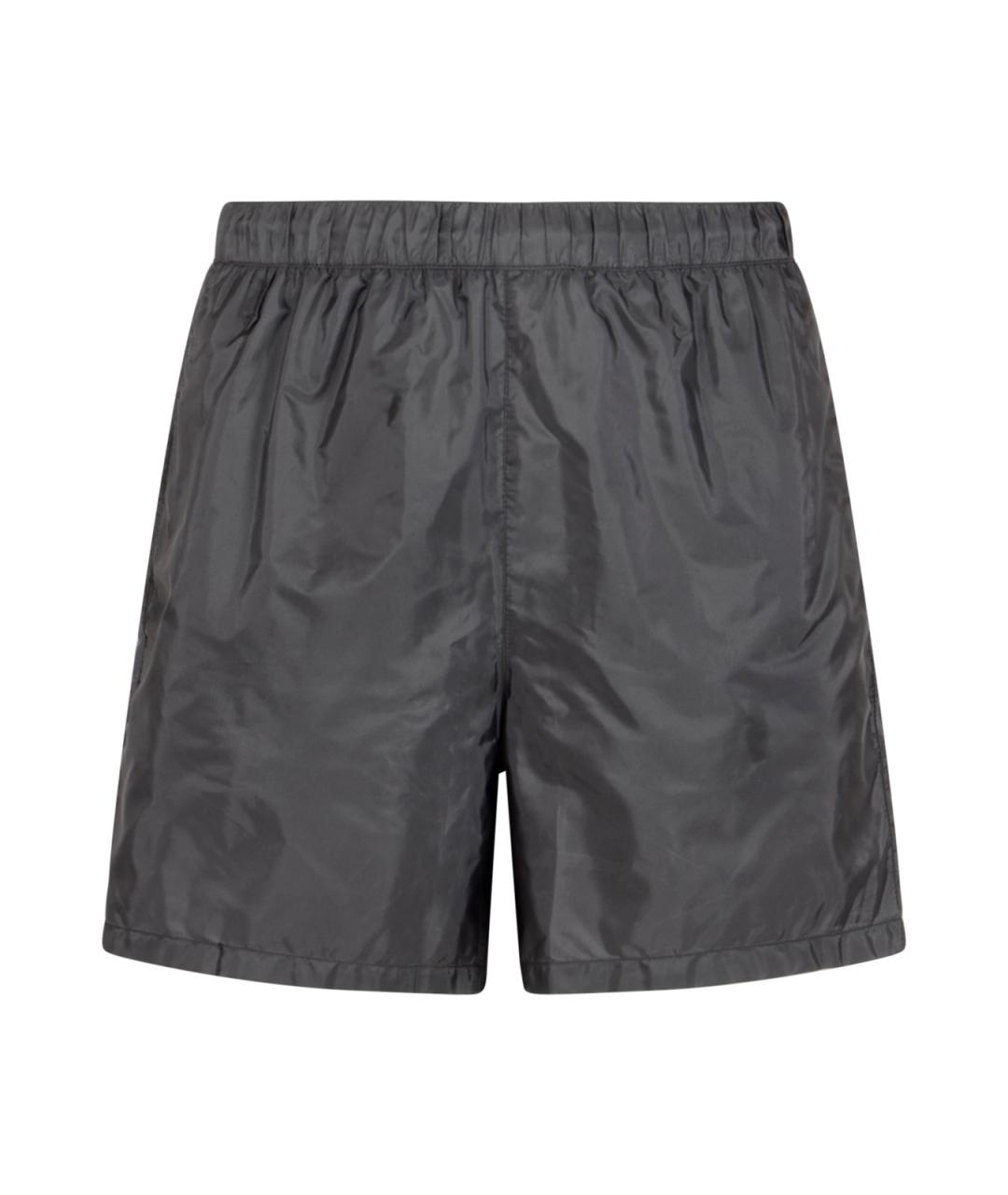 PRADA Черные полиамидовые шорты, фото 1