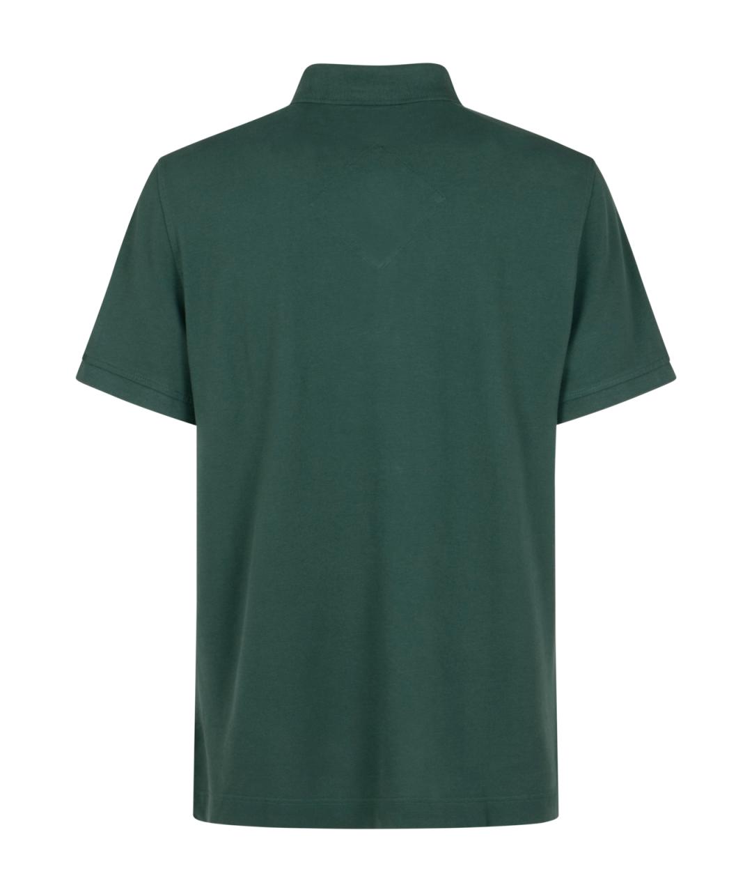 CANADA GOOSE Зеленые хлопковое поло с коротким рукавом, фото 2