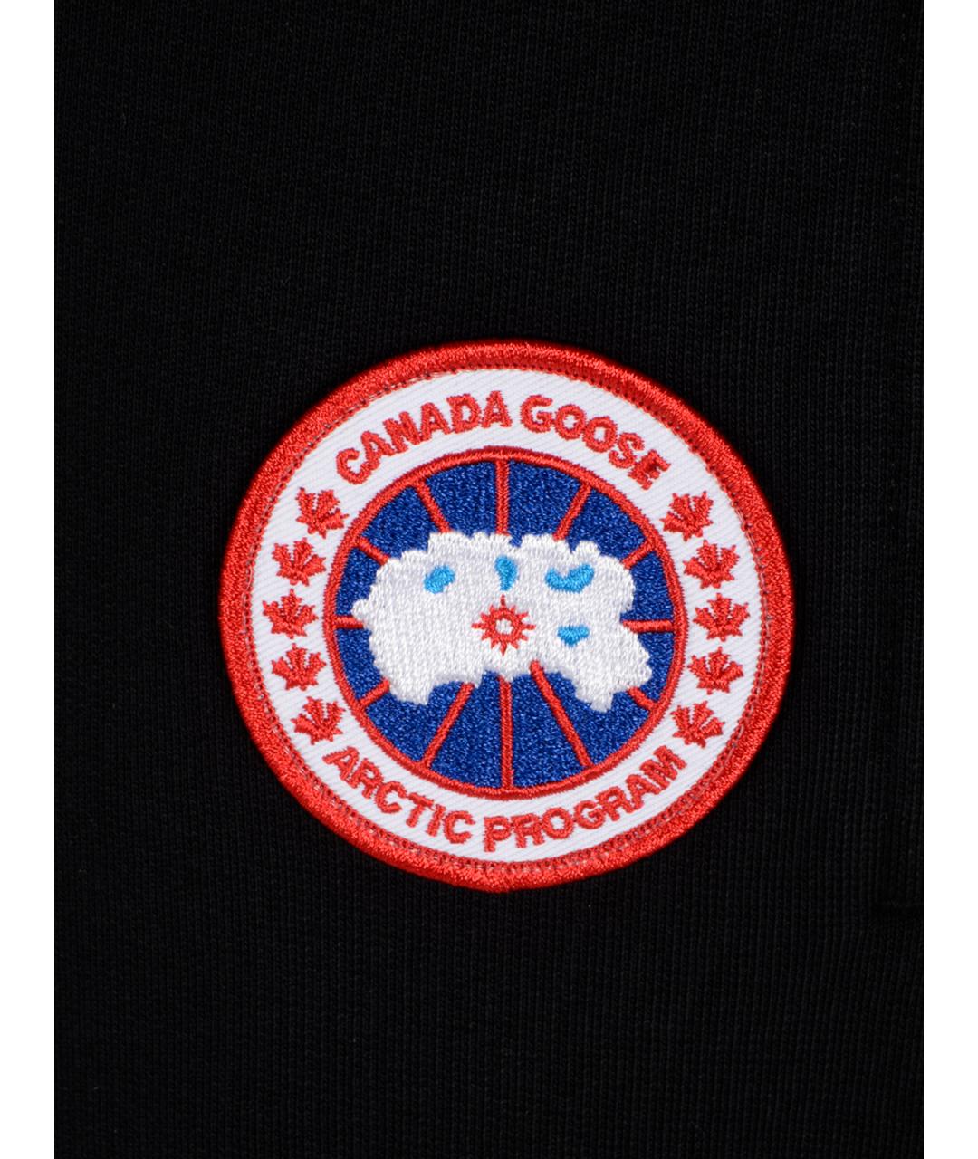CANADA GOOSE Черные хлопковые повседневные брюки, фото 4