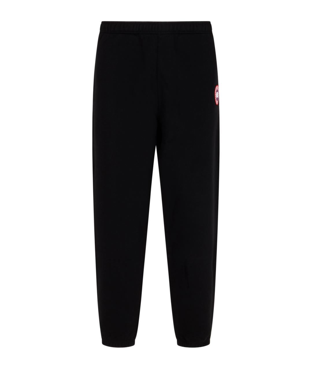 CANADA GOOSE Черные хлопковые повседневные брюки, фото 1