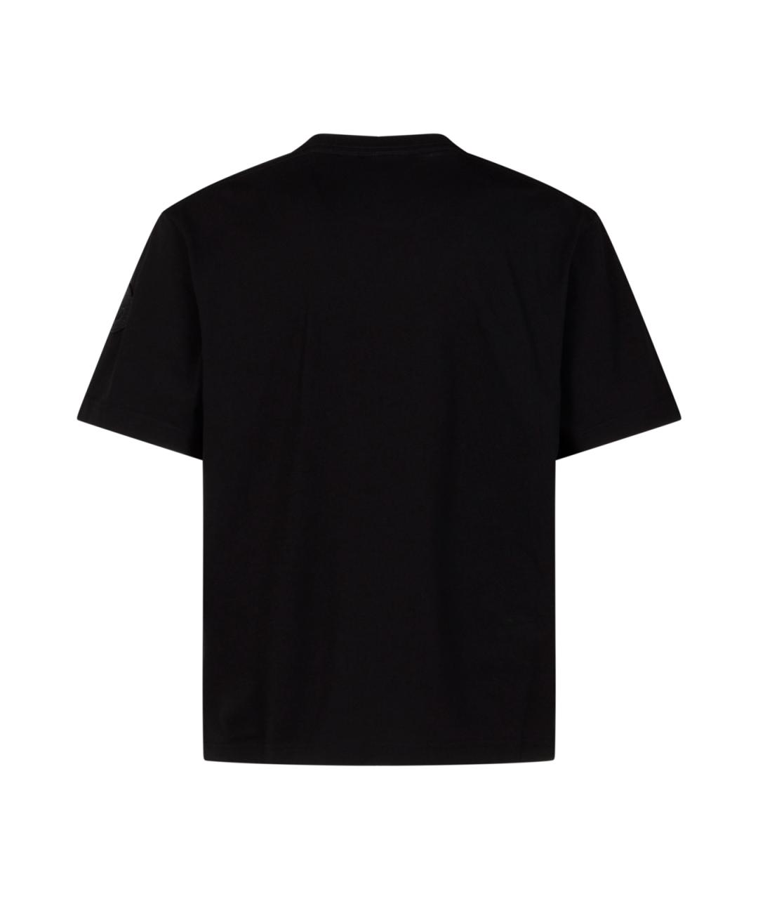 CANADA GOOSE Черная хлопковая футболка, фото 2