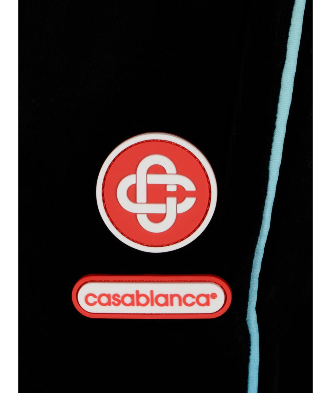 CASABLANCA Черные велюровые повседневные брюки, фото 3