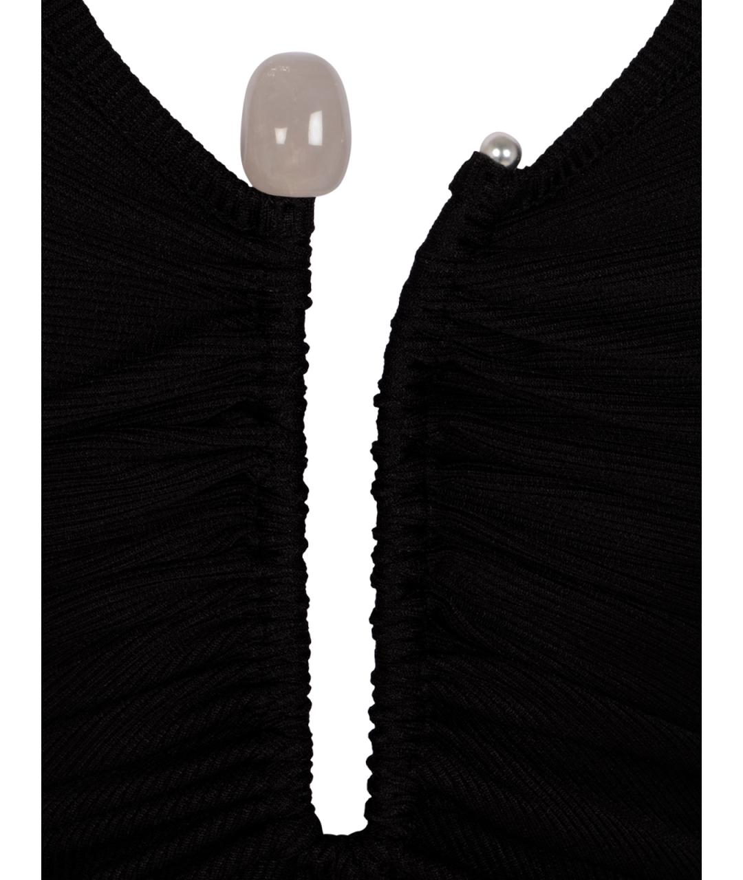 CHRISTOPHER ESBER Черное полиэстеровое коктейльное платье, фото 3