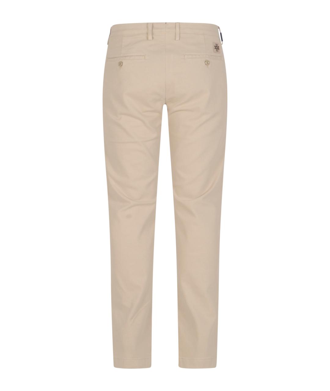 JACOB COHEN Бежевые хлопковые брюки чинос, фото 2