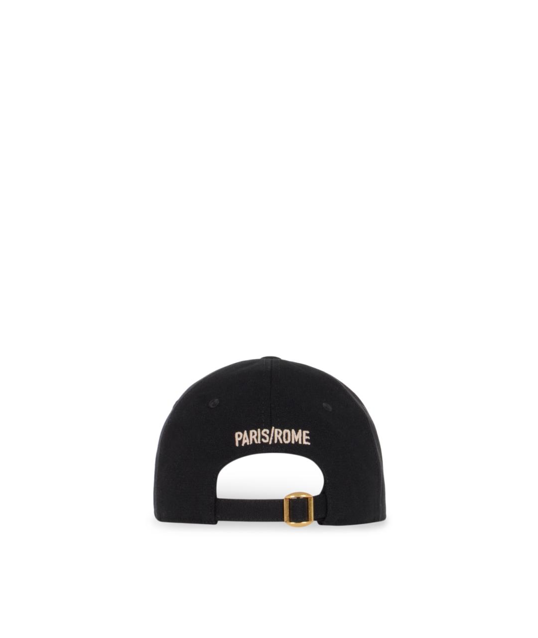 VALENTINO Черная хлопковая кепка/бейсболка, фото 3