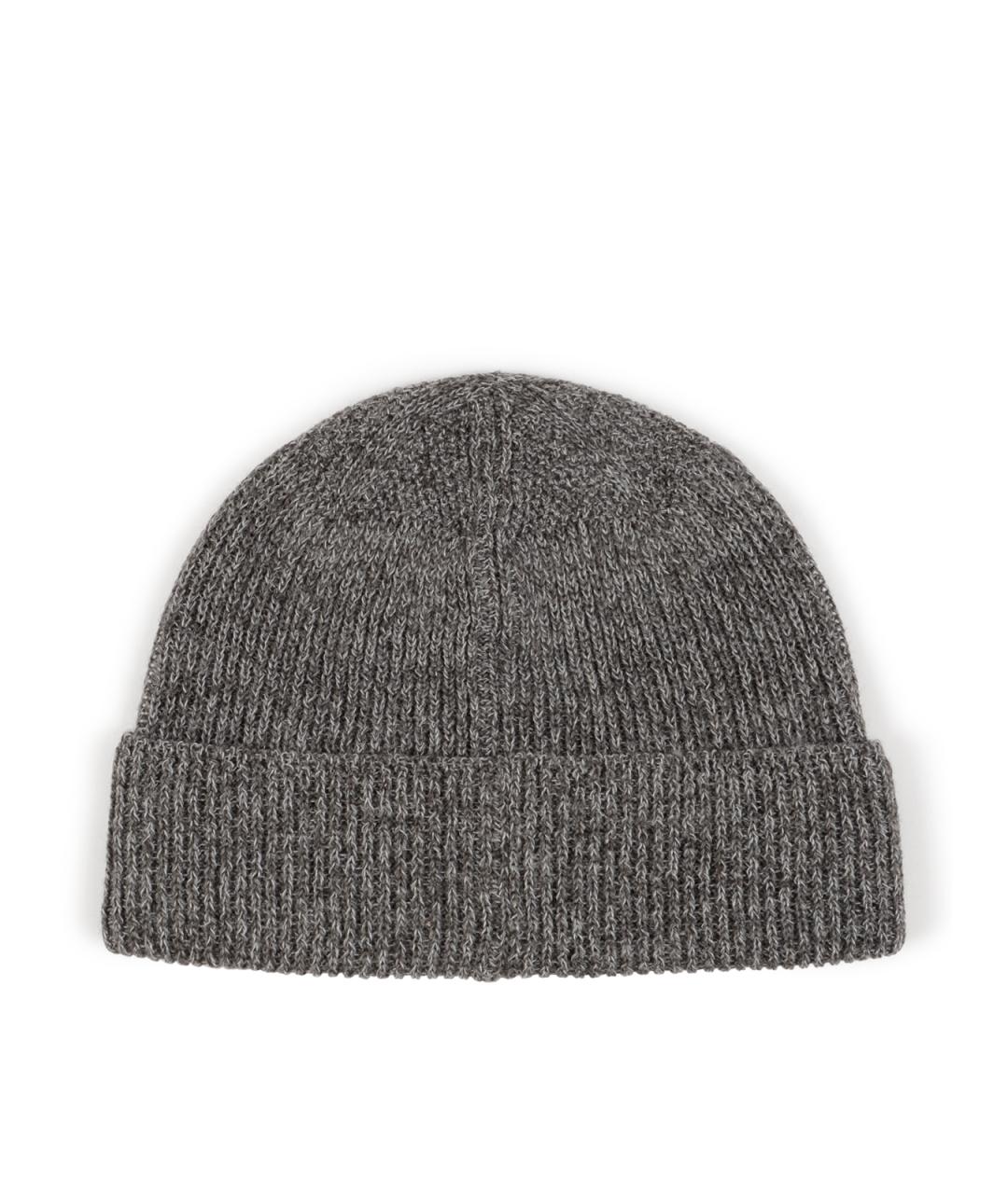 STONE ISLAND Серая шерстяная шапка, фото 2