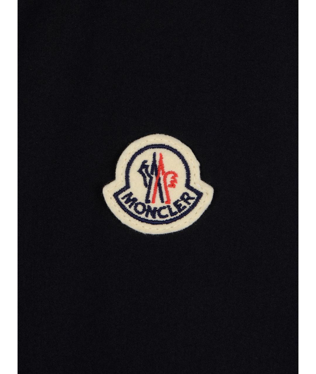 MONCLER Черная полиэстеровая куртка, фото 3