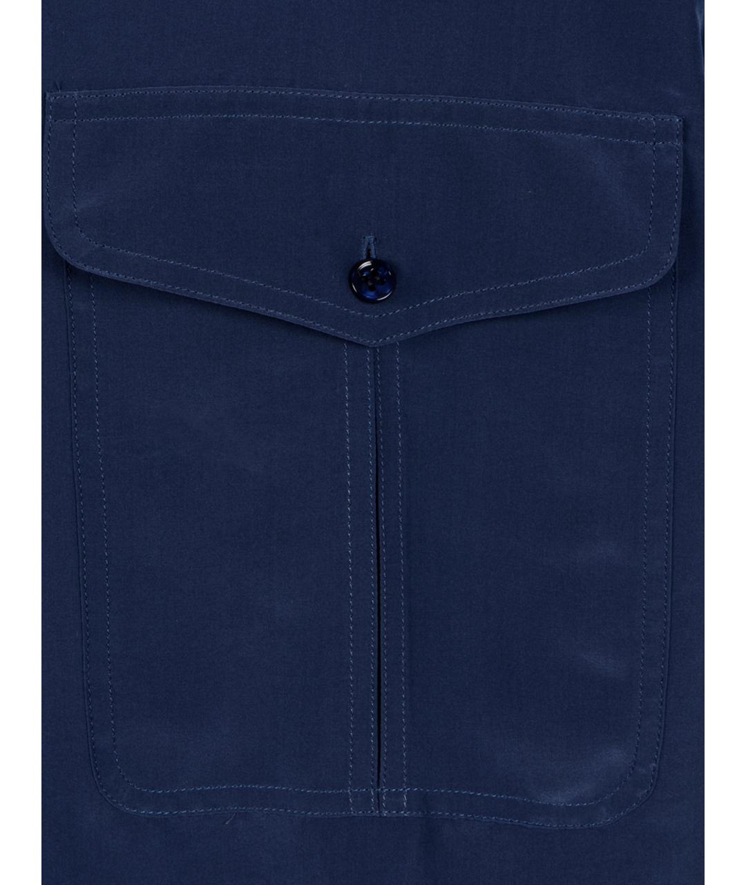 SAINT LAURENT Синяя кэжуал рубашка, фото 3