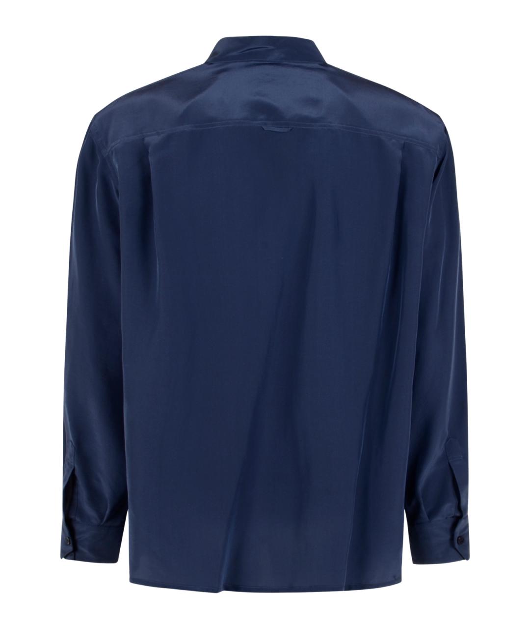 SAINT LAURENT Синяя кэжуал рубашка, фото 2