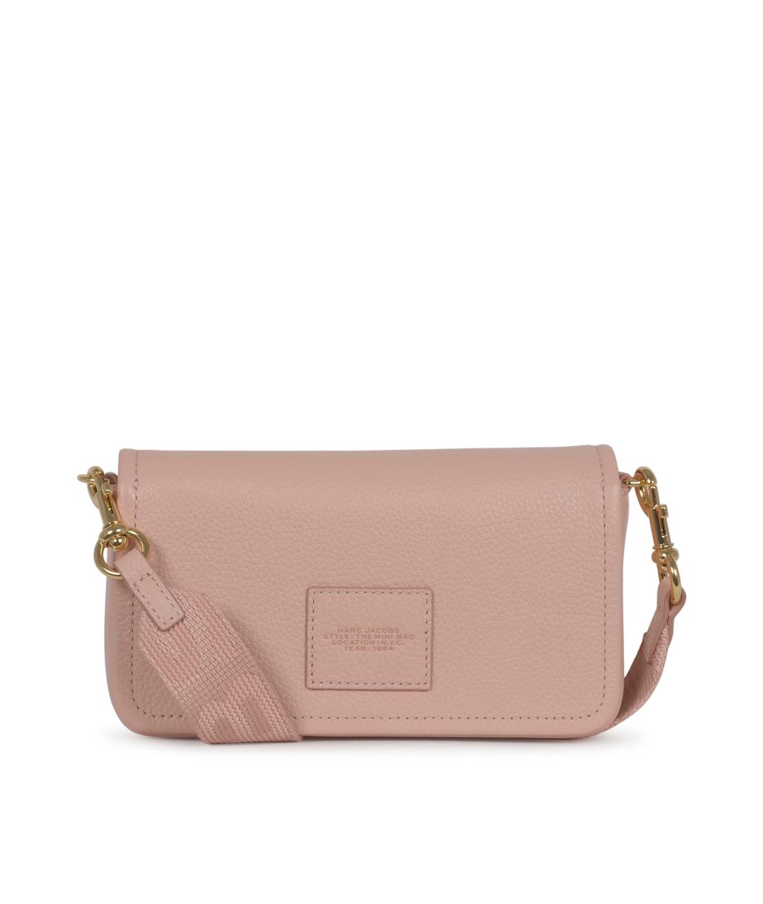 MARC JACOBS Розовая кожаная сумка через плечо, фото 3