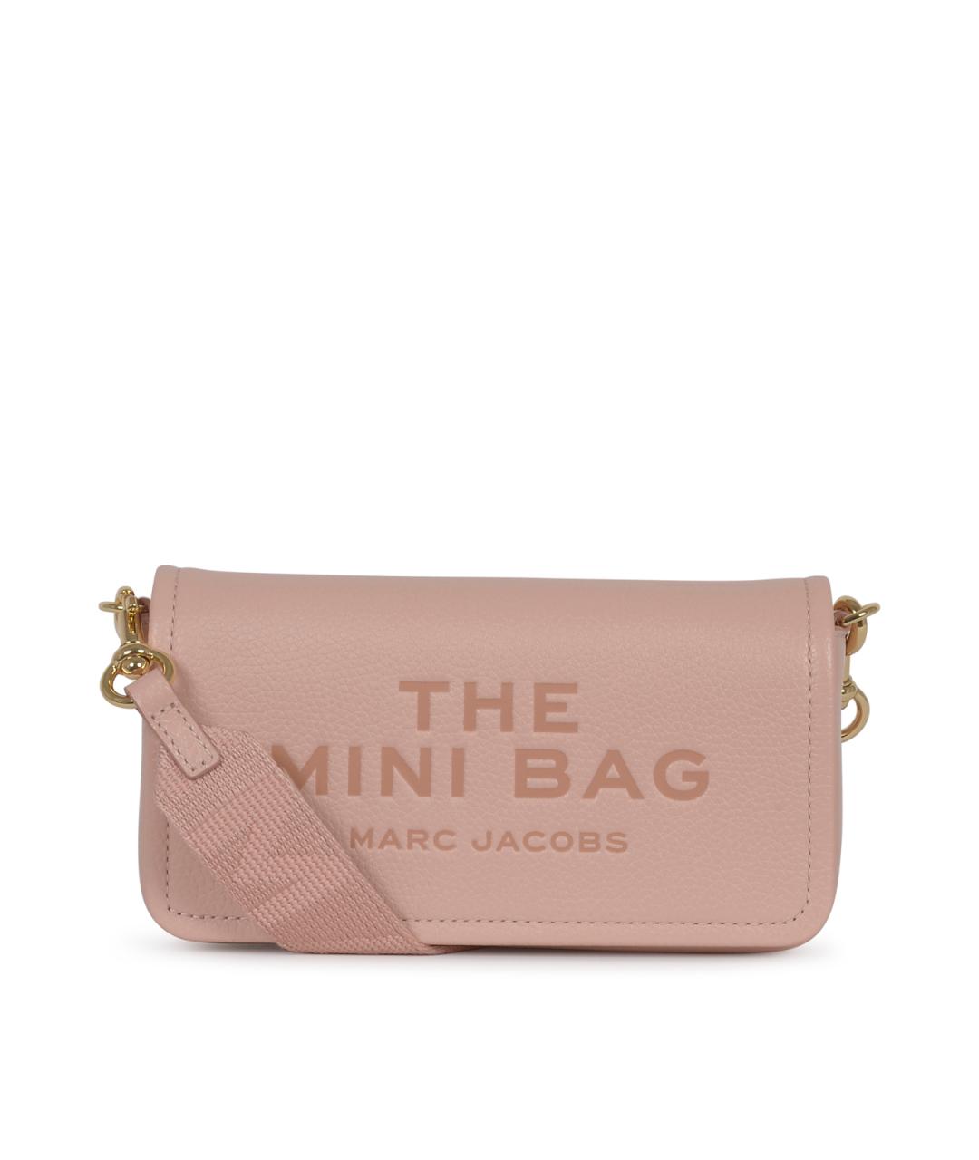MARC JACOBS Розовая кожаная сумка через плечо, фото 1