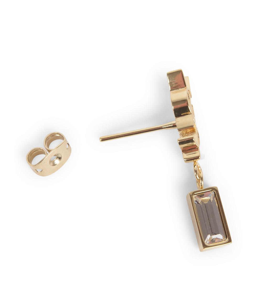 SAINT LAURENT Золотые металлические серьги, фото 2