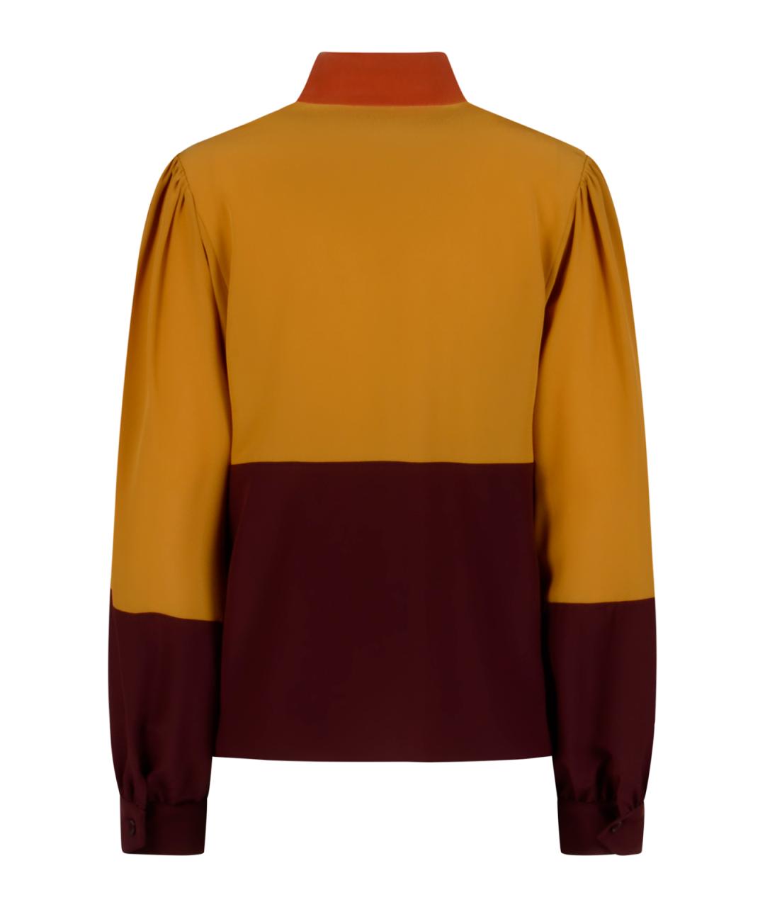 SAINT LAURENT Мульти шелковая блузы, фото 2