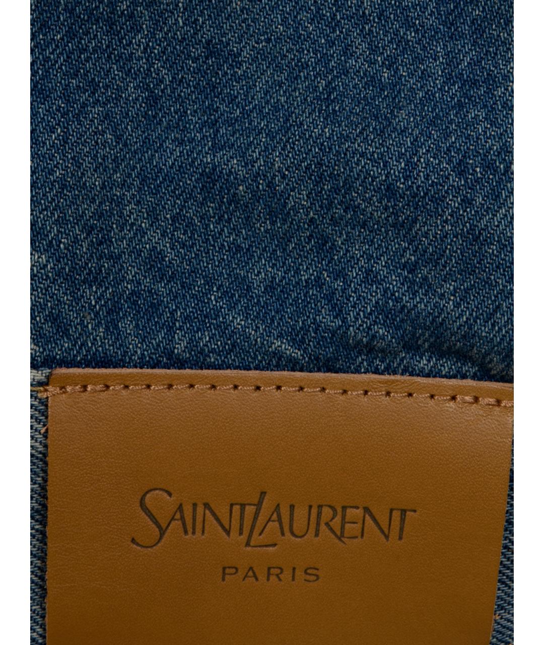 SAINT LAURENT Голубая деним куртка, фото 3