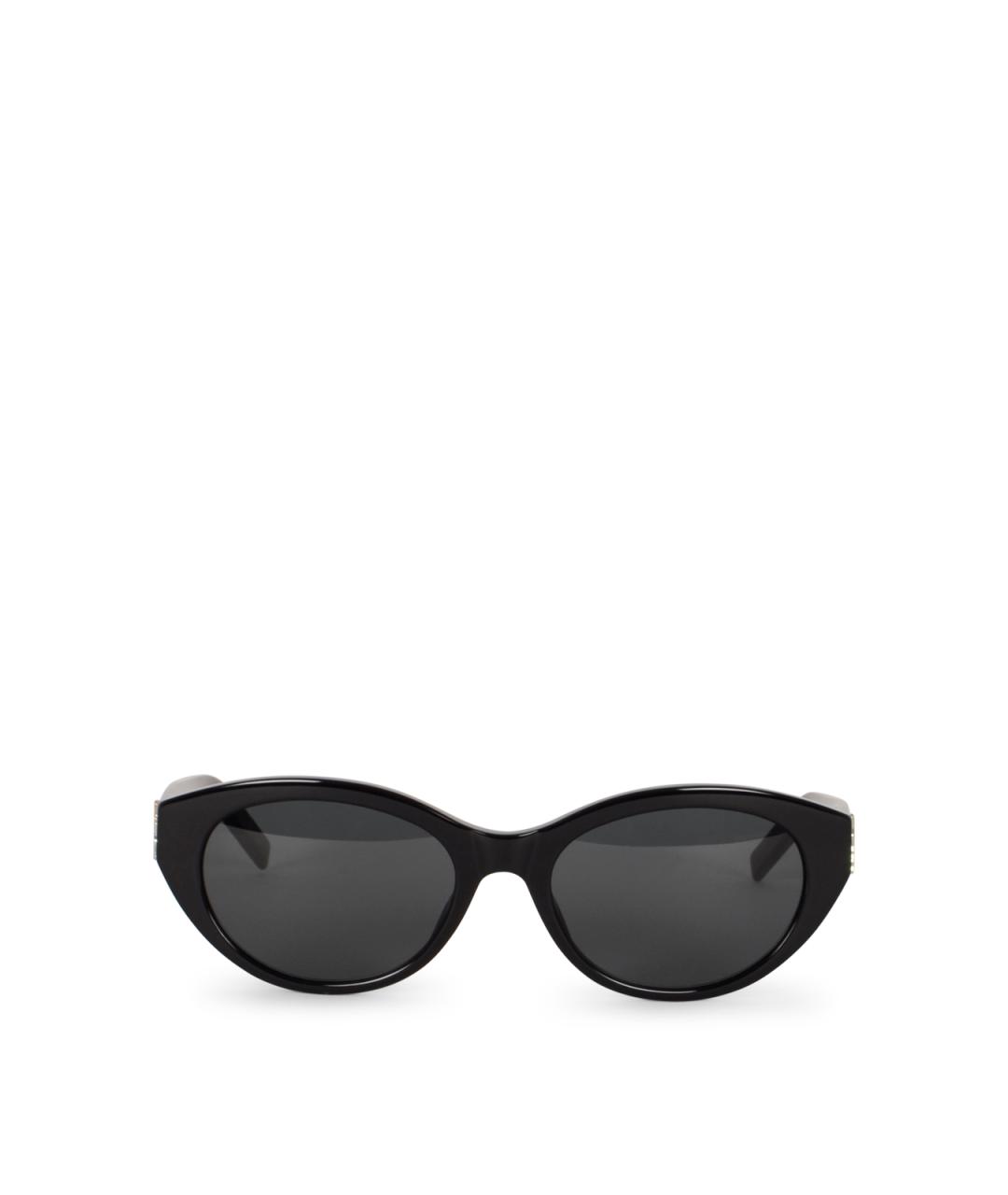 SAINT LAURENT Черные пластиковые солнцезащитные очки, фото 2