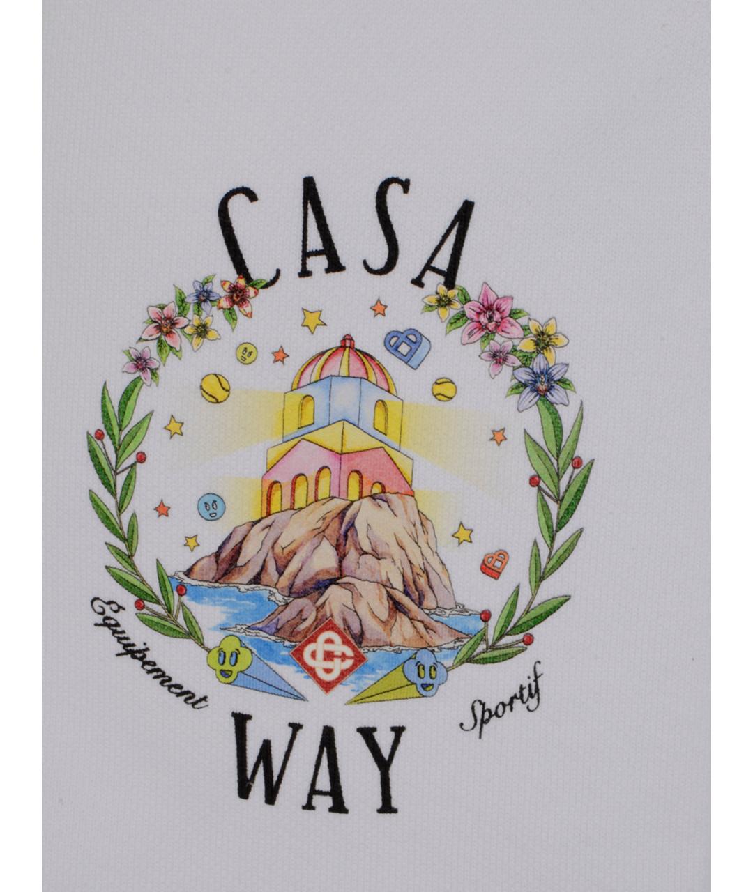 CASABLANCA Белые хлопковые шорты, фото 3