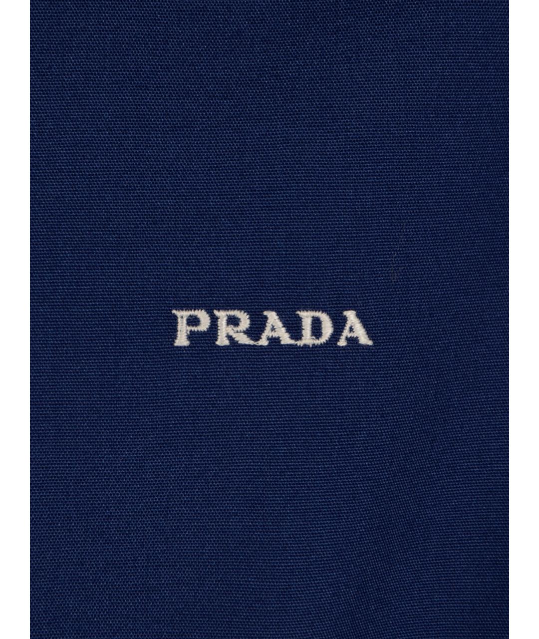 PRADA Синяя синтетическая куртка, фото 3