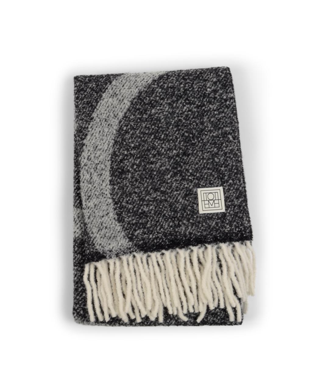 TOTEME Серый шерстяной шарф, фото 1