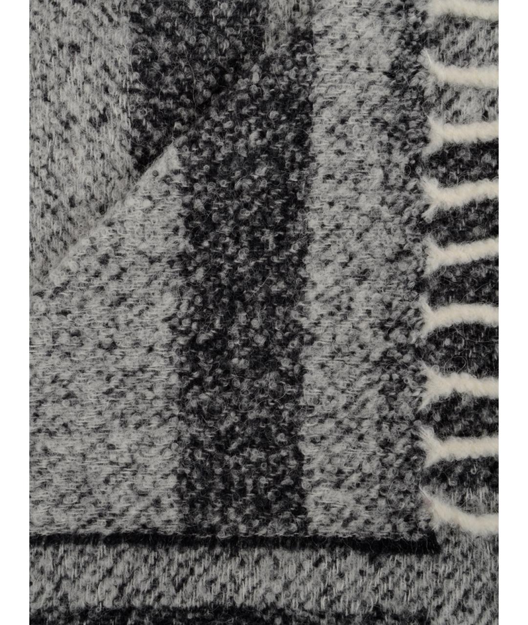 TOTEME Серый шерстяной шарф, фото 2