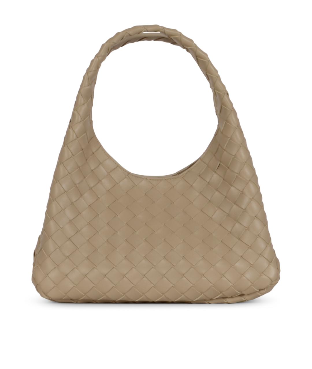 BOTTEGA VENETA Бежевая кожаная сумка тоут, фото 1