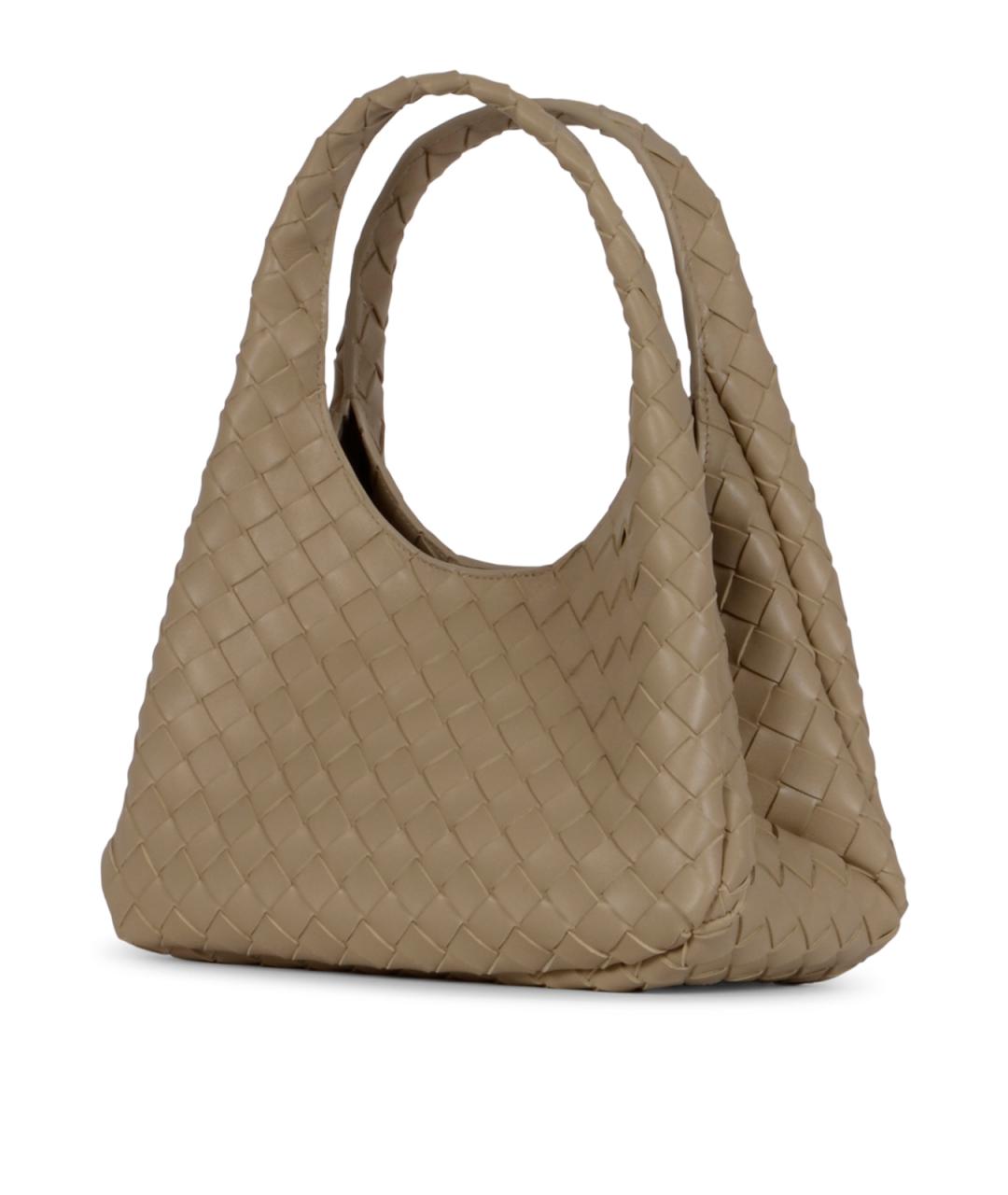 BOTTEGA VENETA Бежевая кожаная сумка тоут, фото 2