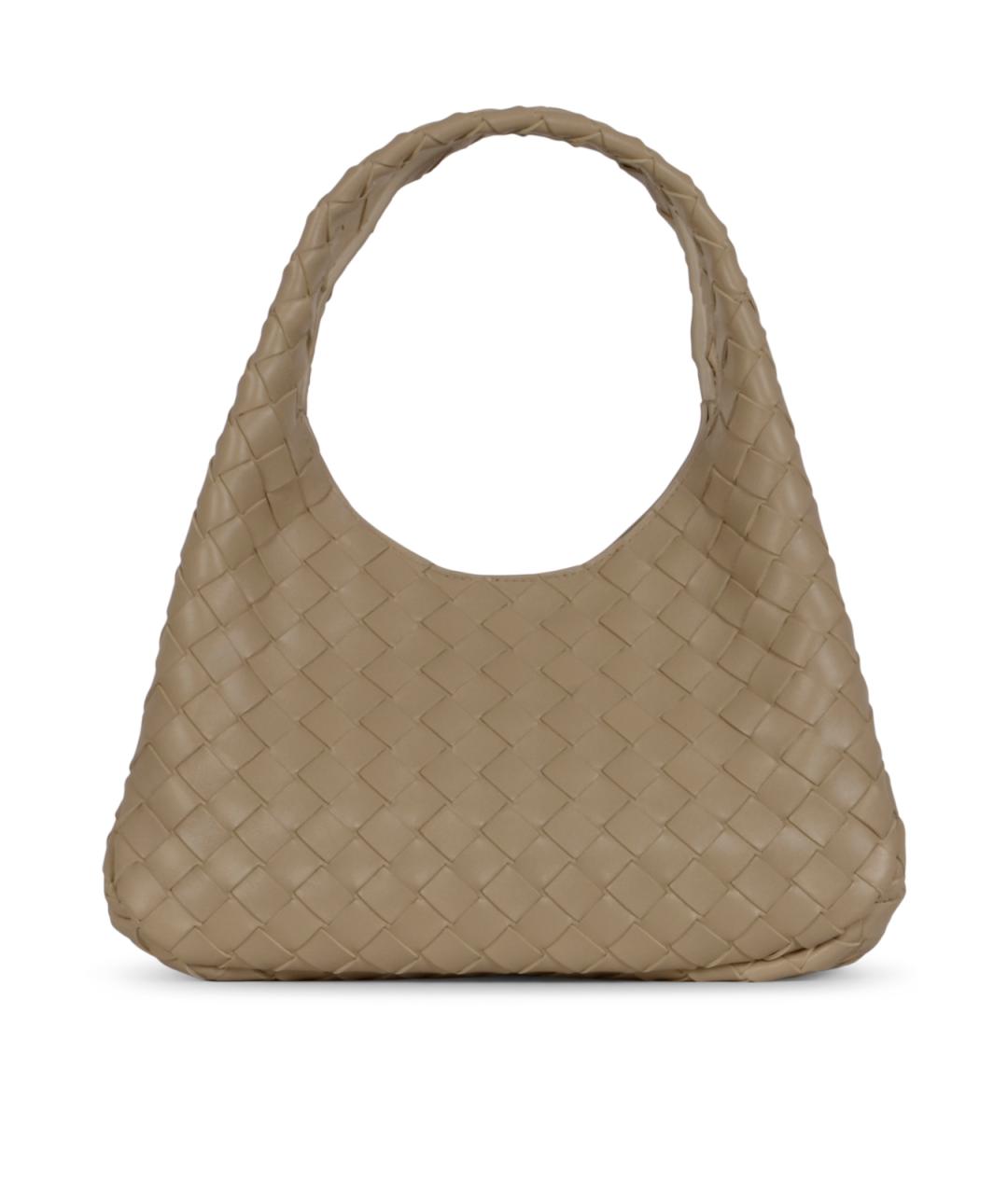 BOTTEGA VENETA Бежевая кожаная сумка тоут, фото 3