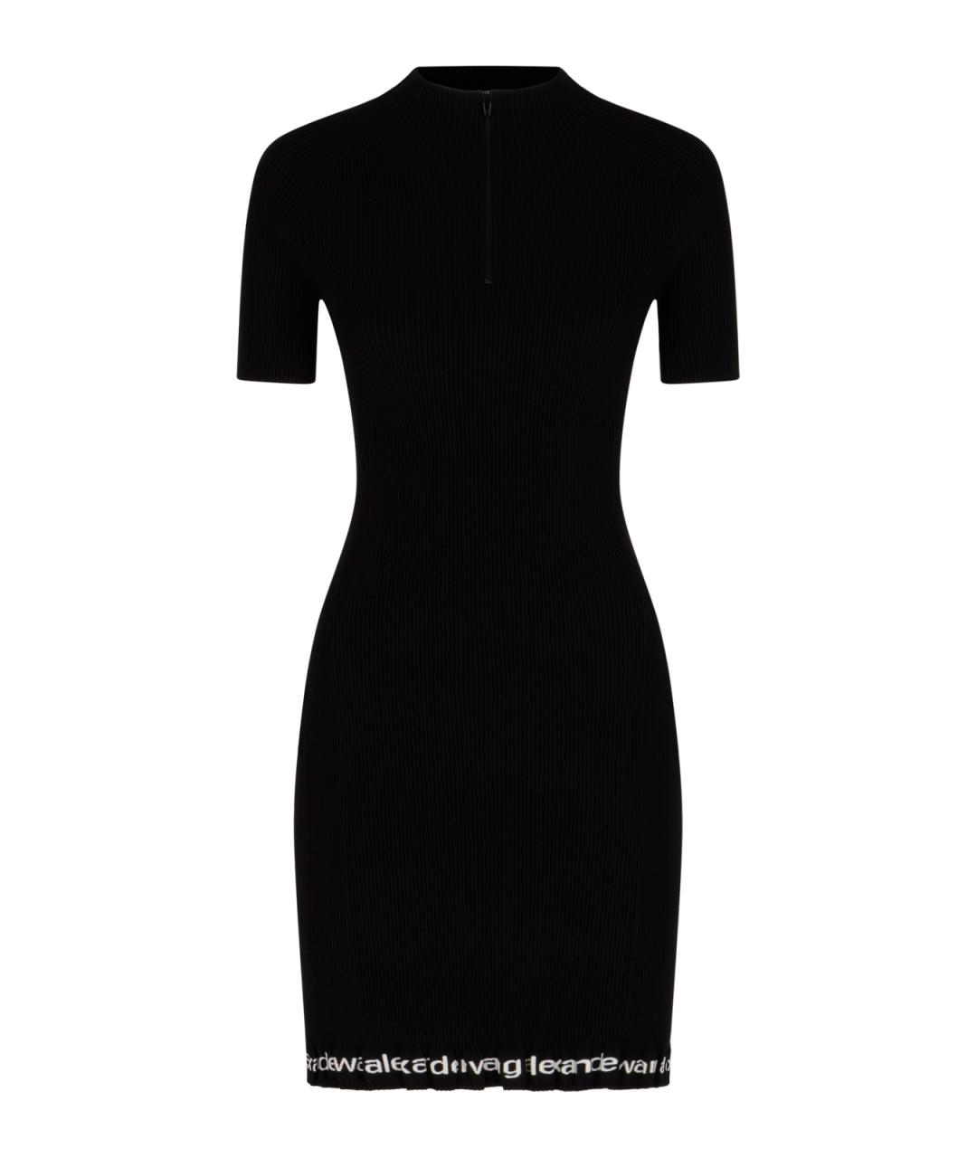 ALEXANDER WANG Черное хлопковое повседневное платье, фото 1