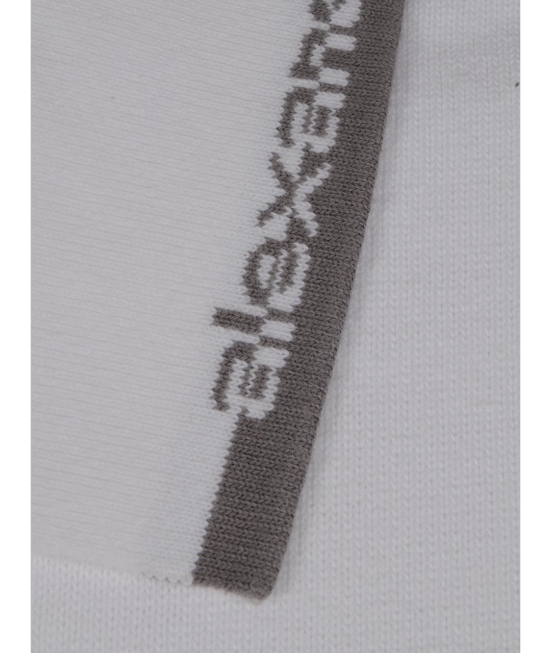 ALEXANDER WANG Белое хлопковое повседневное платье, фото 3