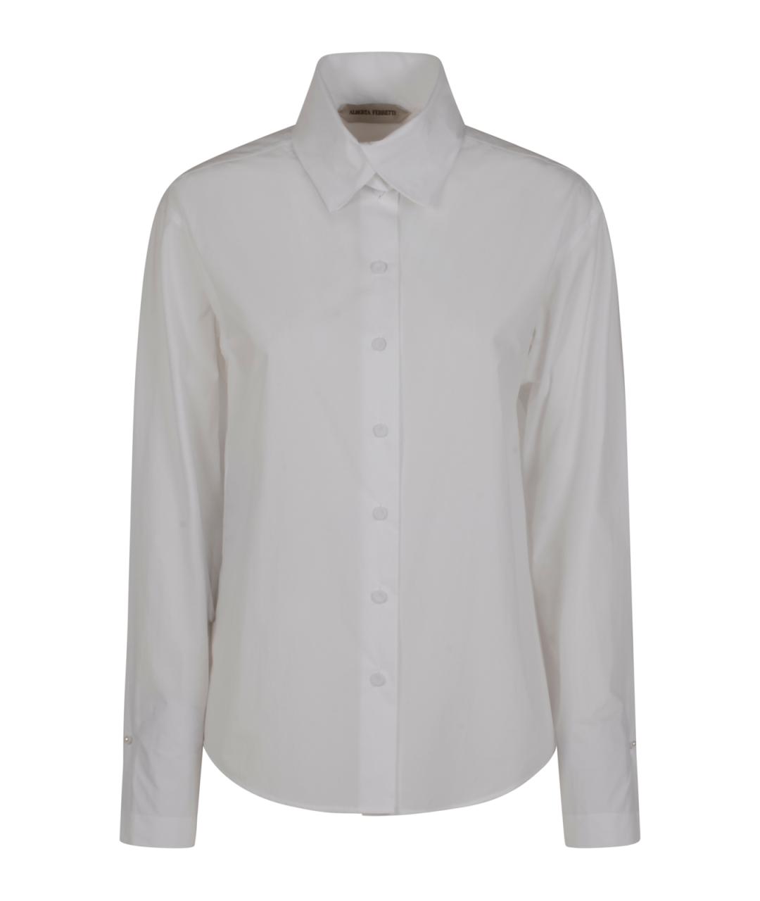 ALBERTA FERRETTI Белая хлопковая рубашка, фото 1