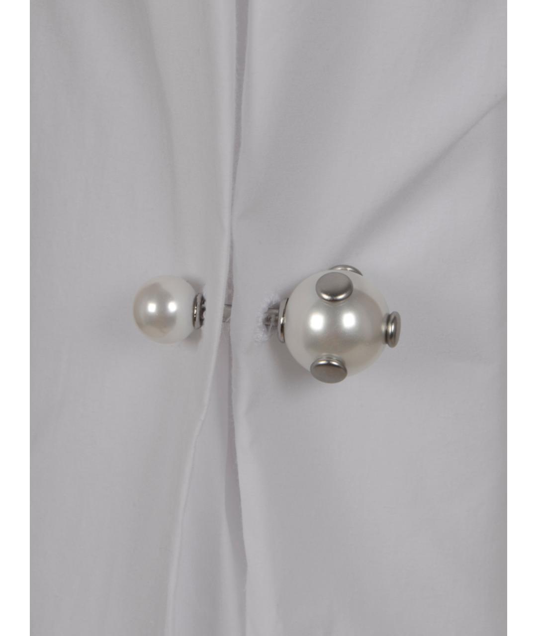 ALBERTA FERRETTI Белая хлопковая рубашка, фото 3