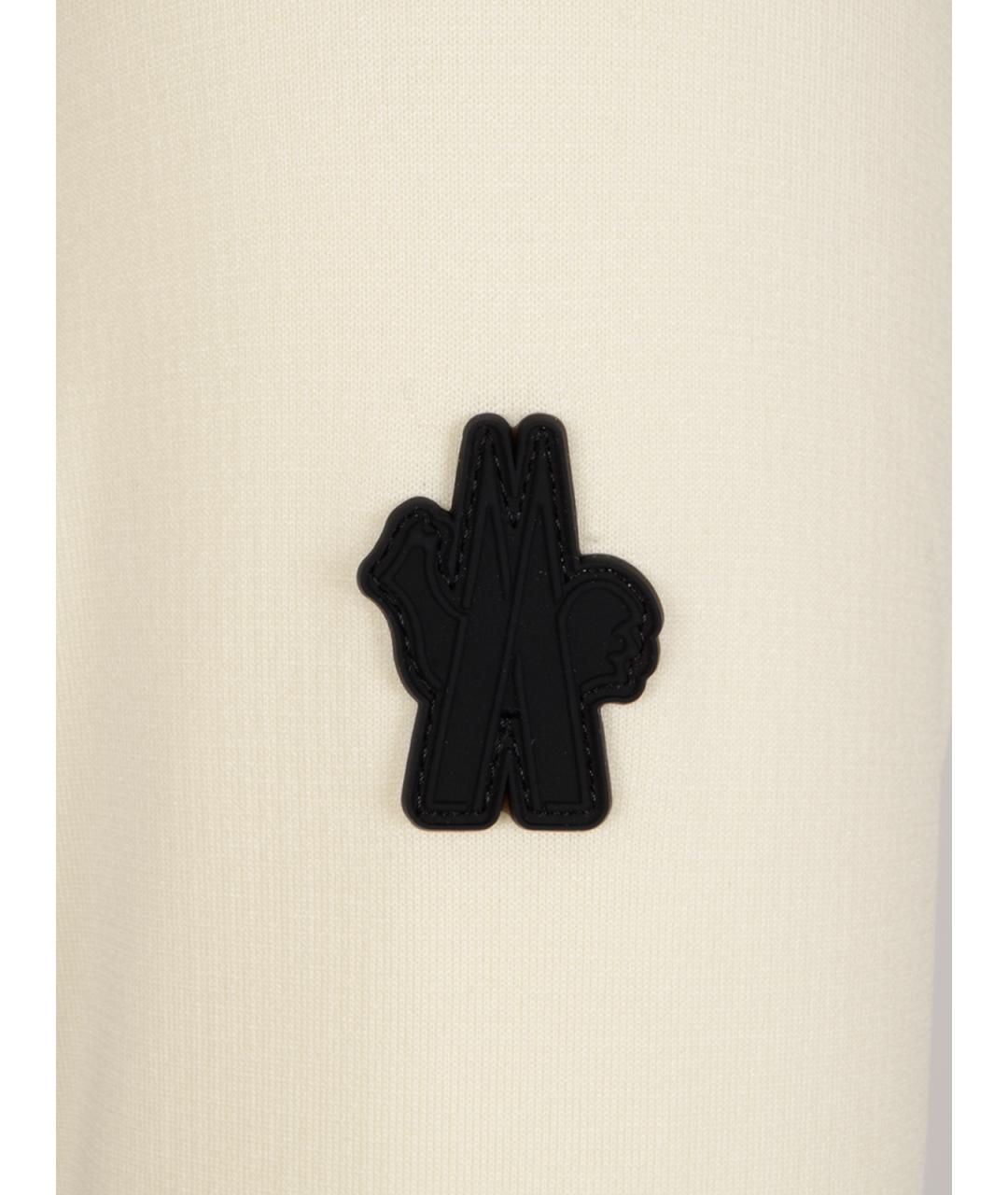 MONCLER GRENOBLE Бежевый полиэстеровый джемпер / свитер, фото 3