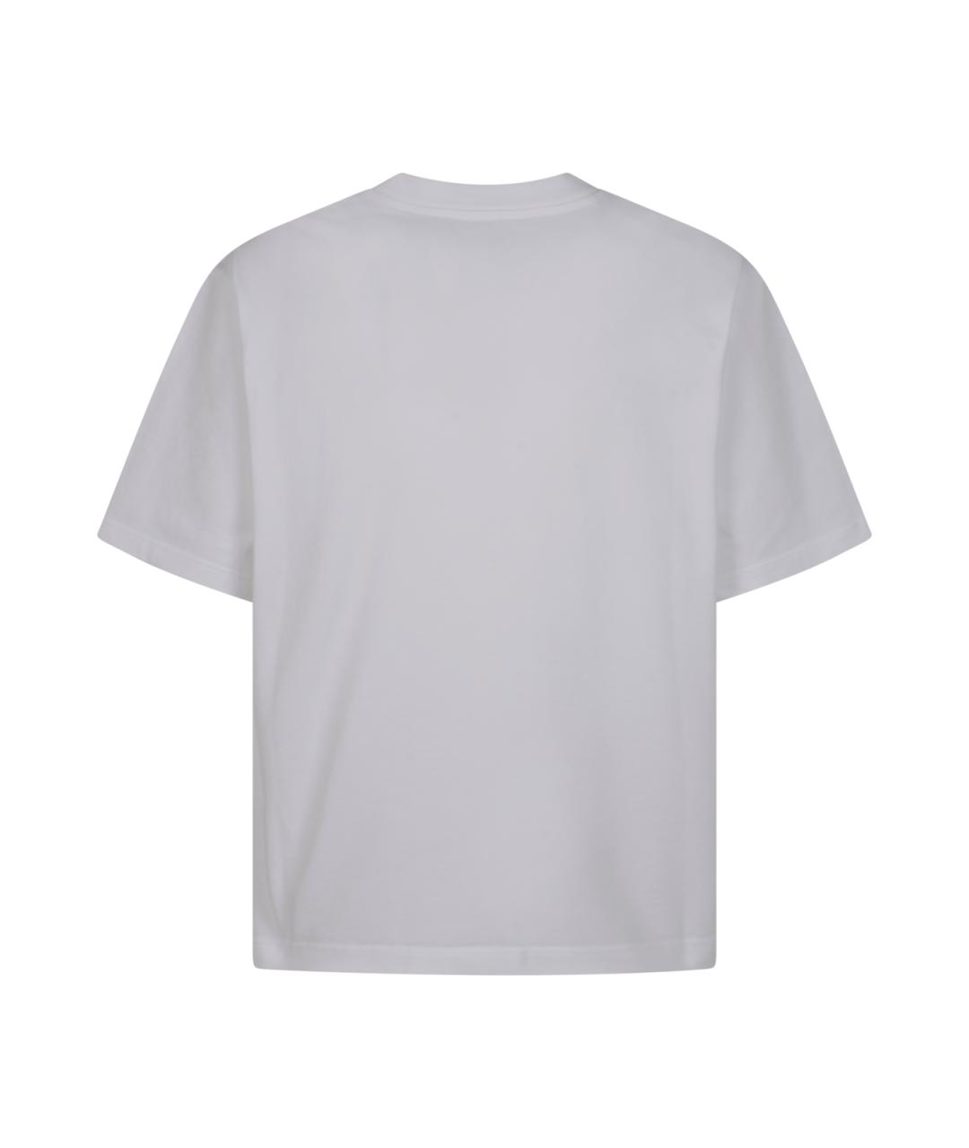 CASABLANCA Белая хлопковая футболка, фото 2